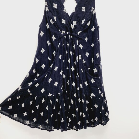 Free People Dress Womens Sleeveless Black & White Print Rayon Blend Size S - Picture 8 of 13